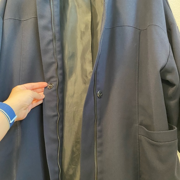 H & M Navy Quarter Length Sleeve Jacket - Picture 2 of 13